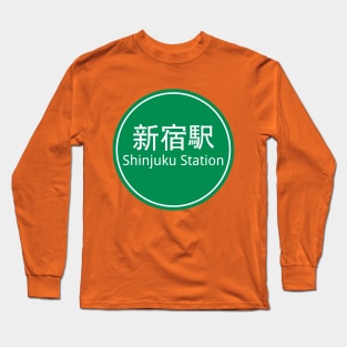 Shinjuku Station Round Long Sleeve T-Shirt